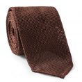 Коричневый галстук плетеной фактуры