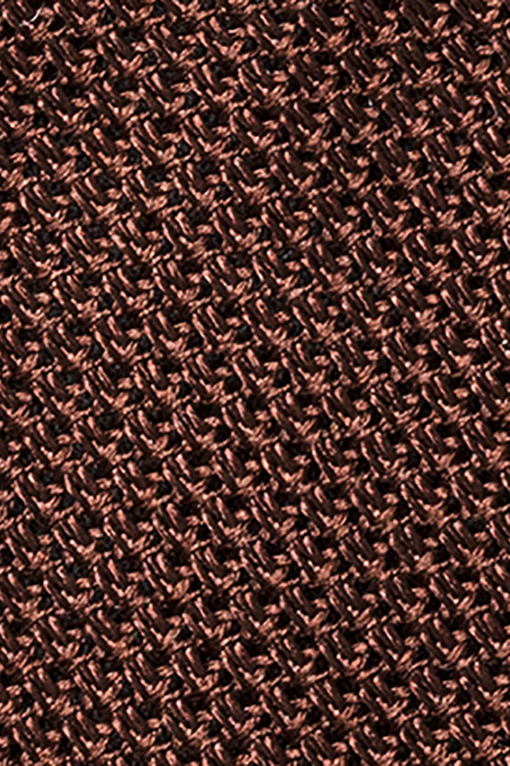 Коричневый галстук плетеной фактуры