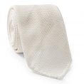 Белый галстук плетеной фактуры
