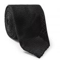 Черный галстук плетеной фактуры