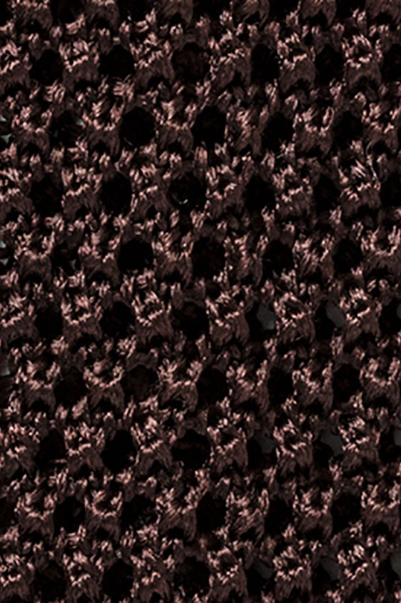 Темно-коричневый галстук вязаной фактуры