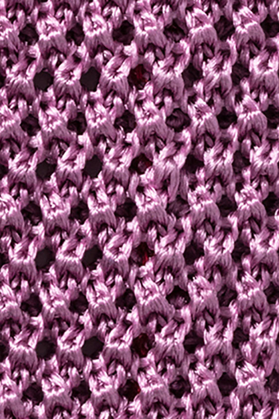 Светло-фиолетовый галстук вязаной фактуры