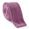 Светло-фиолетовый галстук вязаной фактуры
