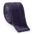 Темно-фиолетовый галстук вязаной фактуры