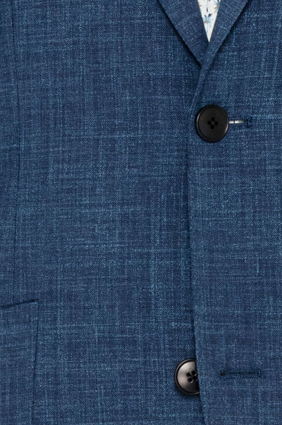 Синий костюм с эффектом стрейч