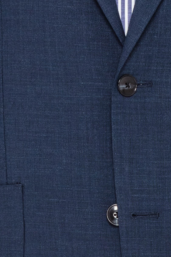 Темно-синий костюм с эффектом стрейч