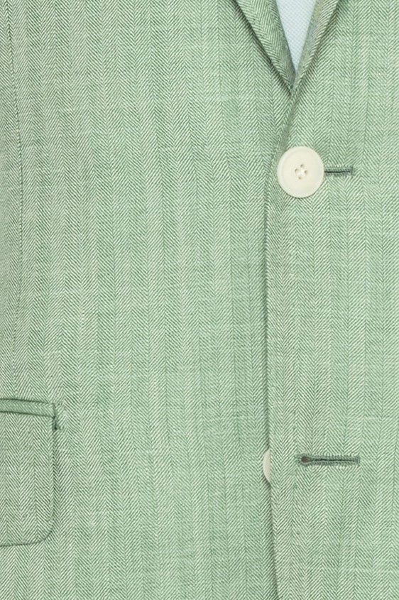 Зеленый пиджак в елочку
