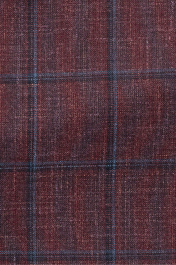 Фиолетовый пиджак в синюю клетку