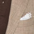 Коричневый пиджак в гусиную лапку