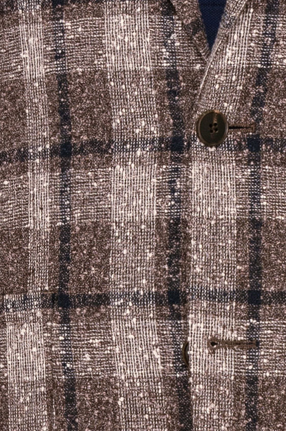 Темно-серый пиджак в клетку гленчек