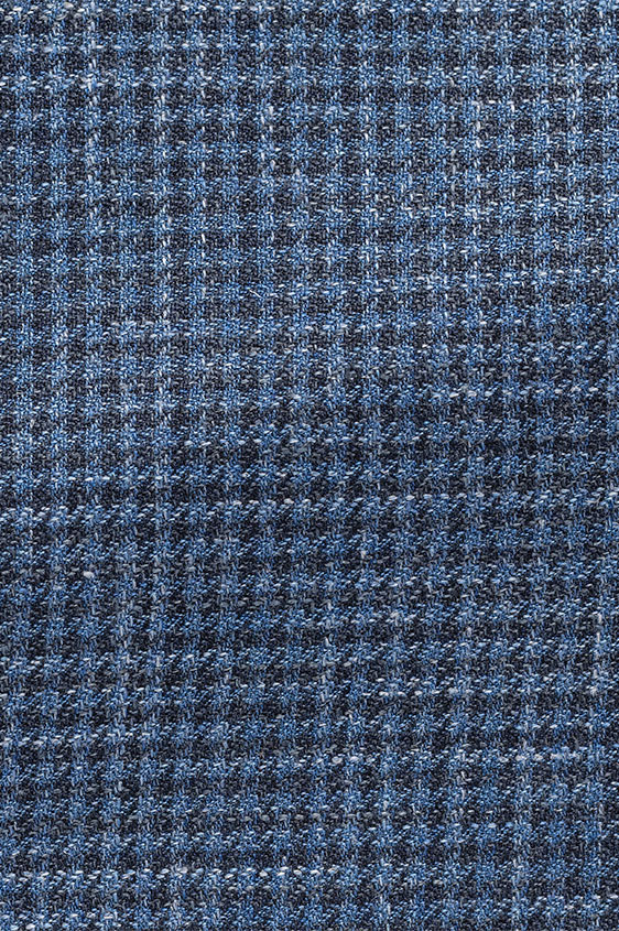 Темно-синий пиджак в гусиную лапку