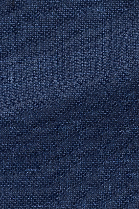 Темно-синий пиджак плетеной фактуры