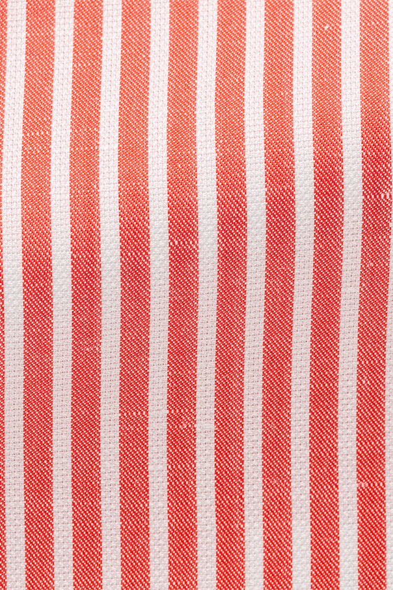Коралловая сорочка в полоску
