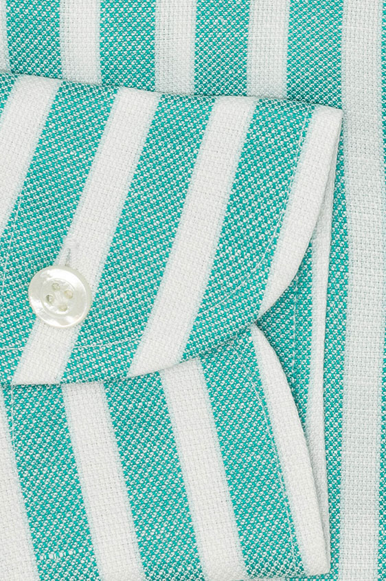 Мятная сорочка в белую полоску