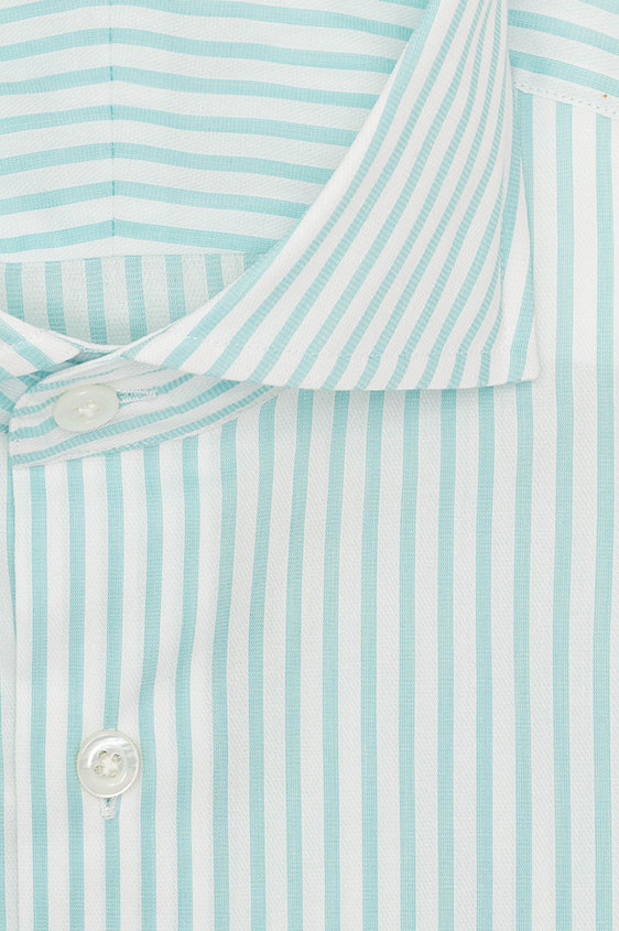 Светло-бирюзовая сорочка в полоску