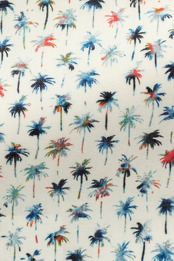 Белая сорочка с принтом “пальмы”