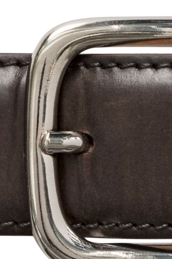 Темно-коричневый ремень из кожи