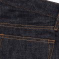Темно-синие джинсы прямого кроя из сырого денима selvedge