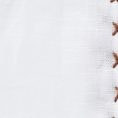 Белый нагрудный платок с коричневой окантовкой