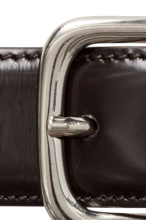 Темно-коричневый ремень из кожи