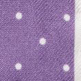 Фиолетовый нагрудный платок в мелкий горошек