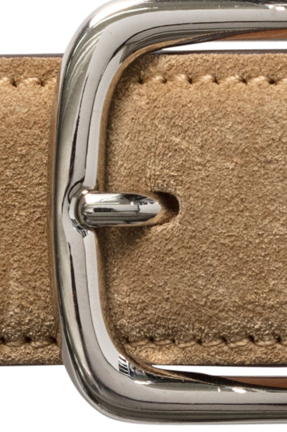 Светло-коричневый ремень из замши