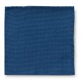 Синий нагрудный платок плетеной фактуры