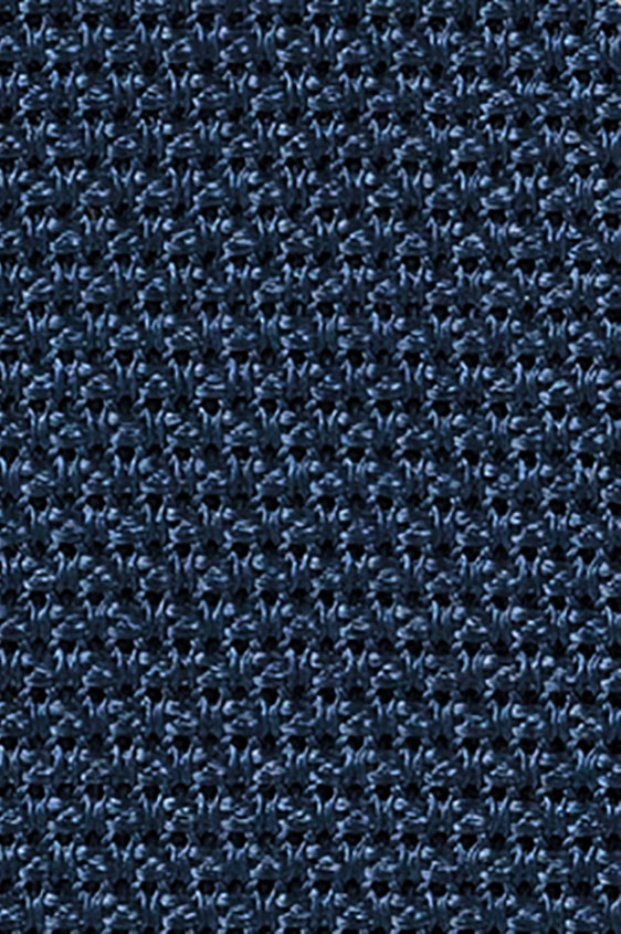 Синий нагрудный платок плетеной фактуры