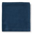 Синий нагрудный платок плетеной фактуры