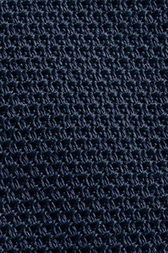 Темно-синий нагрудный платок плетеной фактуры