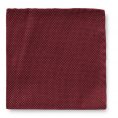 Темно-красный нагрудный платок плетеной фактуры