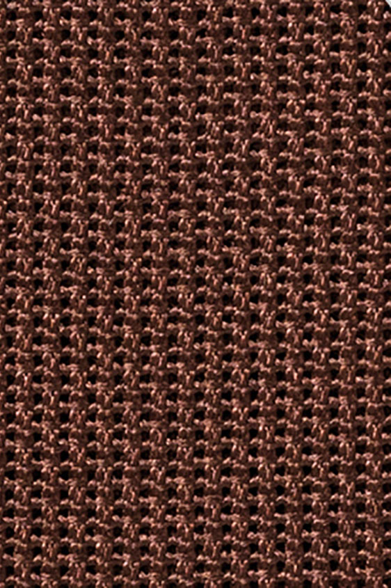 Коричневый нагрудный платок плетеной фактуры