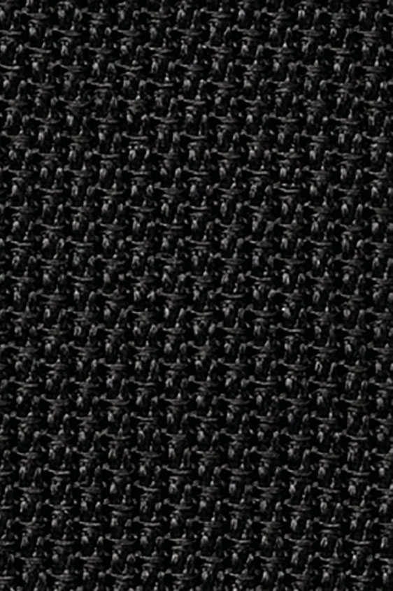 Чёрный нагрудный платок плетеной фактуры