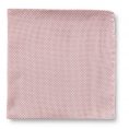 Розовый нагрудный платок плетеной фактуры