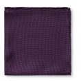 Темно-фиолетовый нагрудный платок плетеной фактуры