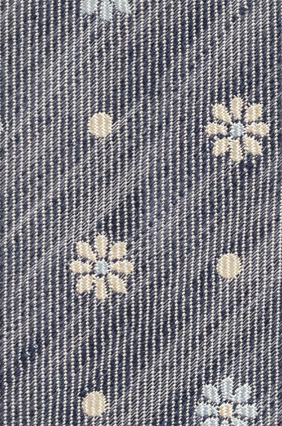 Серый галстук с цветочным принтом