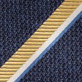 Темно-синий галстук в жёлтую полоску