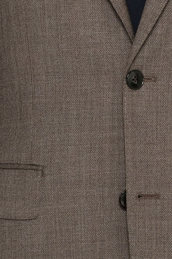 Коричневый костюм из шерсти