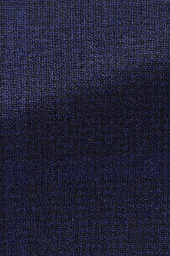 Темно-синий костюм из шерсти с кашемиром в крупную клетку
