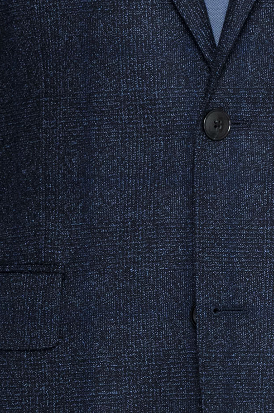 Синий костюм в клетку “Гленчек”