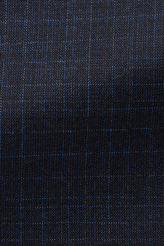 Синий костюм из шерсти