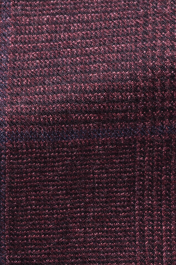 Темно-фиолетовый пиджак в крупную голубую клетку