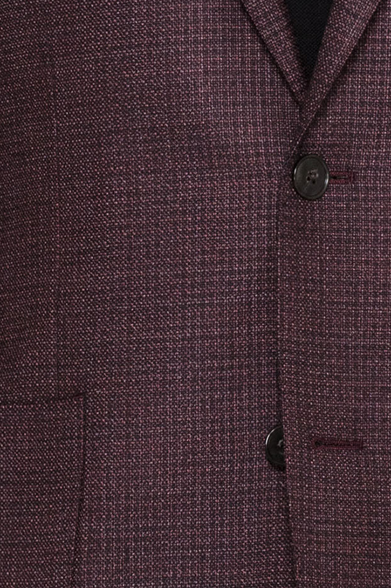 Темно-фиолетовый пиджак из шерсти и шёлка