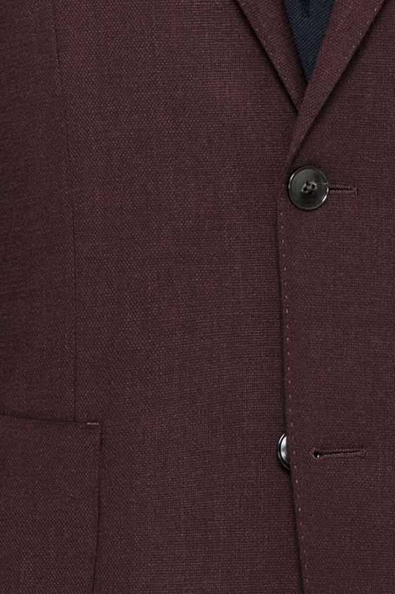Бордовый пиджак из шерсти