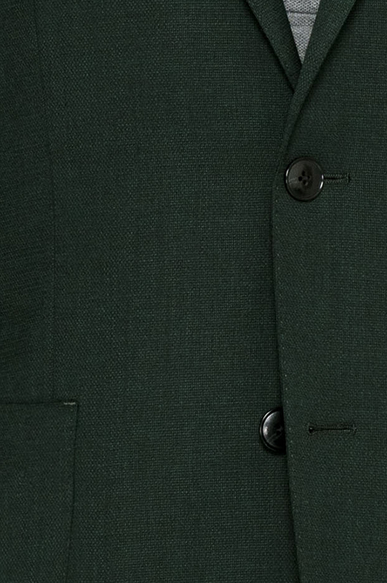 Зеленый пиджак из шерсти
