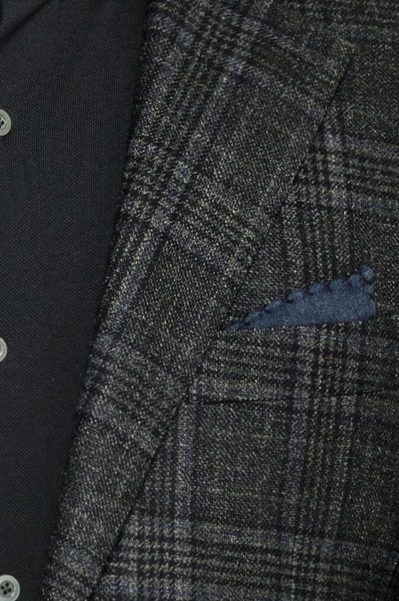 Зеленый пиджак в голубую клетку “Гленчек”