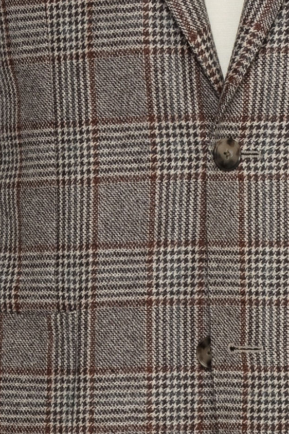 Темно-бежевый пиджак из шерсти в клетку “Гленчек”