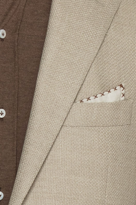 Светло-бежевый пиджак из шерсти