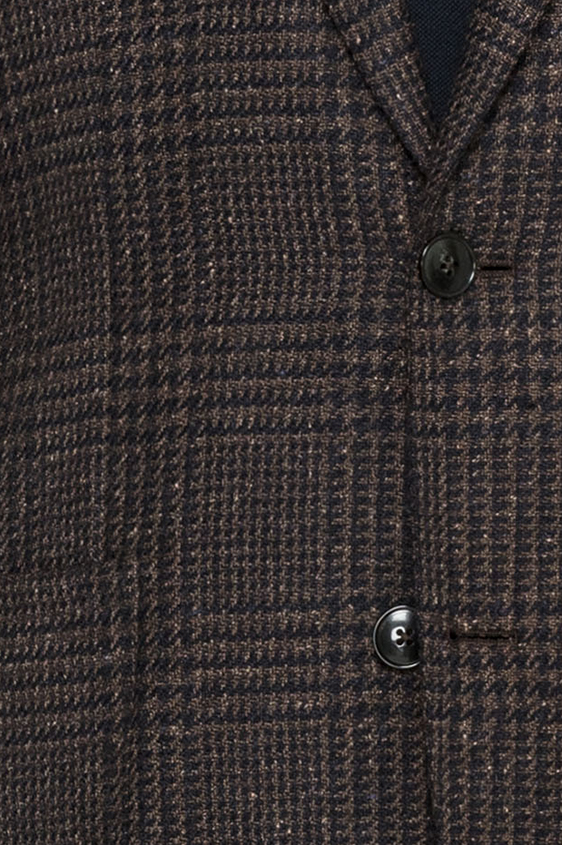 Темно-коричневый пиджак в клетку “Гленчек”