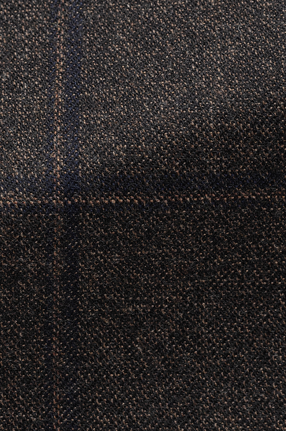 Темно-коричневый пиджак в крупную клетку